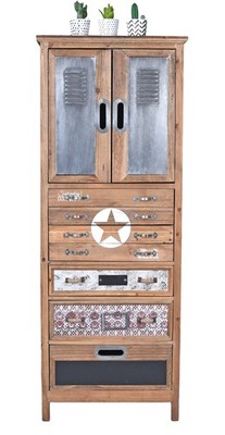 Hochkommode Fabrik Möbel Kommode Loft Metallkommode Apothekerschrank Semaniere