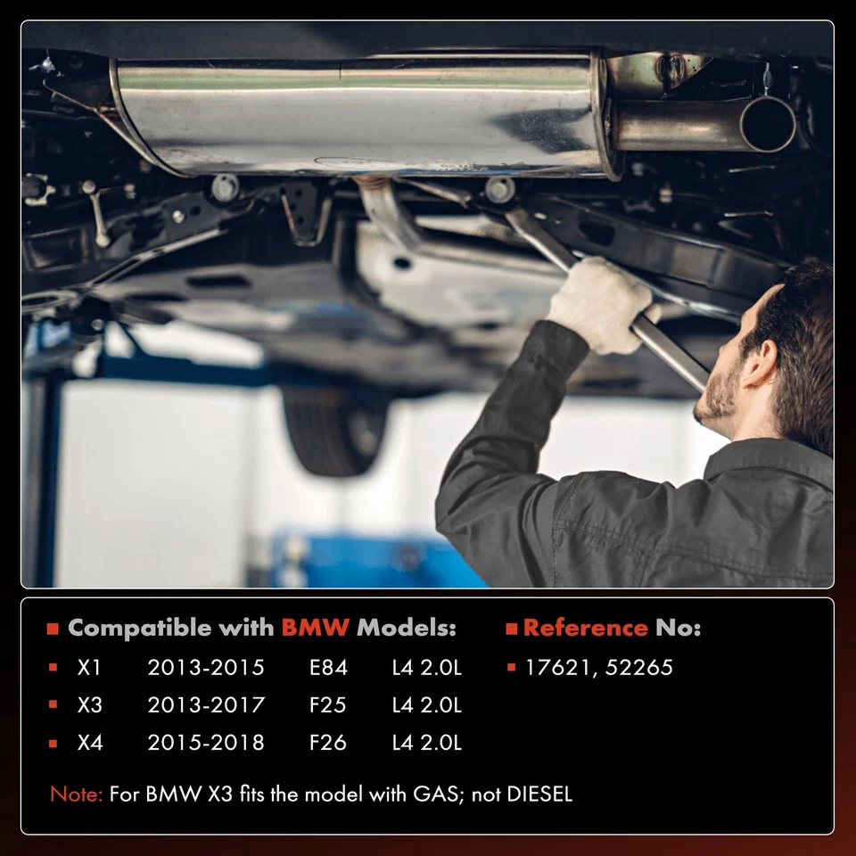 Convertidor catalítico delantero para BMW X1 E84 2013-2015 X3 F25 2013-2017 X4 L4 2,0 L Foto 2 de 4