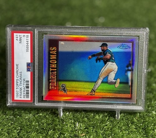 1997 Topps Chrome Frank Thomas REFRACTOR💎PSA 9 Looks 💎👀 TOP POP! NO 10’s📈