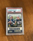 Tom Brady Rob Gronkowski 2013 Contenders Touchdown Tandems #4 Patriots PSA 8