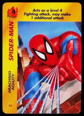 Spider-Man Arachnid Agility 1995 Marvel Overpower AA Special CCG Rare TCG NM SM