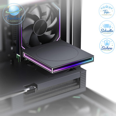 PC Case Figurine Stand Regalhalter RGB 120mm Computer Zubehör Dekor Büro