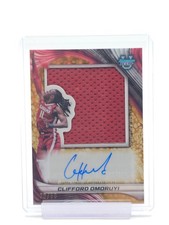 CLIFFORD OMORUYI 2024-25 BOWMAN UNIV BEST JUMBO PATCH GOLD AUTO /50 Q4770