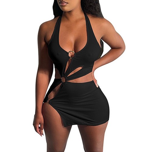 Brandneues kurzes Kleid Damen S ~ XL Accessoires Ersatz sexy schmale Träger - Bild 10 von 14