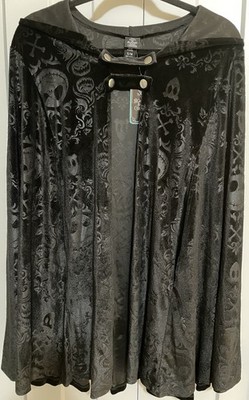 Disney The Nightmare Before Christmas Black Cape S/M Halloween Jack Skellington
