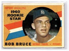 1960 Topps #118 Bob Bruce (GS) * Mid Grade * High Res Scan *