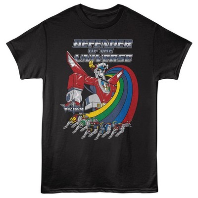 Voltron Cartoon Rainbow Lions Defender Of The Universe Men's T Shirt