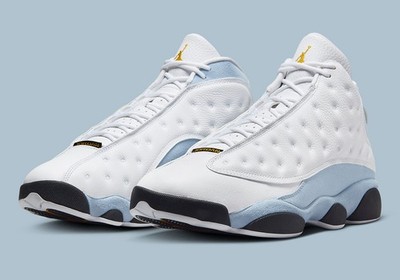 Nike Air Jordan 13 Retro Blue Grey White Yellow Ochre 414571-170