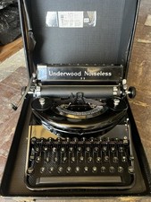 Vintage Underwood Noiseless 77 Typewriter In Hard Case thumbnail