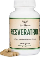 RESVERATROL Antioxidant Anti Aging 120ct Each DOUBLE WOOD SUPPLEMENTS