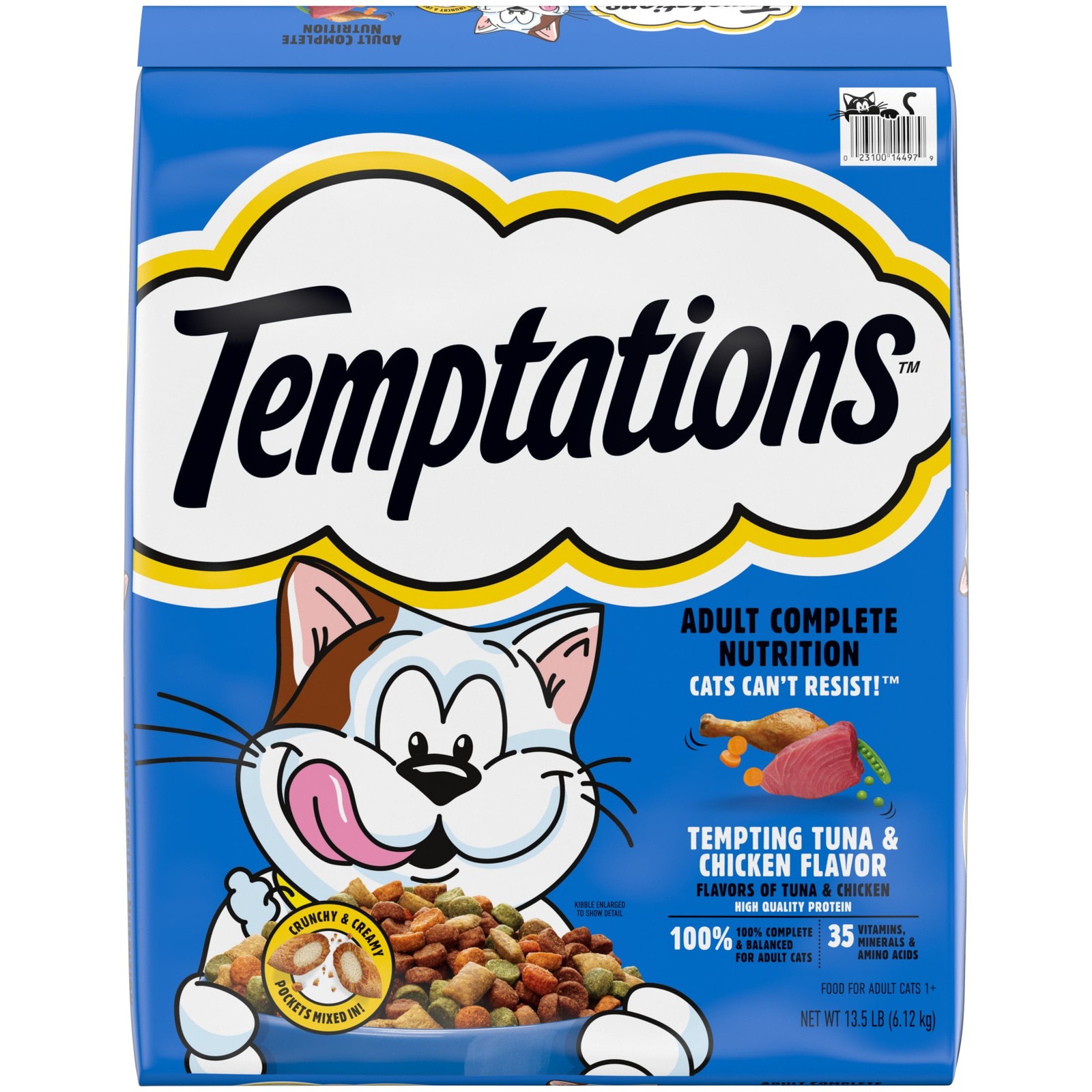 Tempting Tuna & Chicken Flavor Adult Dry Cat Food 13.5 Lb Bag