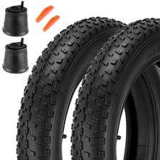 2 Pack 20x4.0 Fat Tire for Ebike and MTB, High-Performance 20 x 4 Fat Tires S...