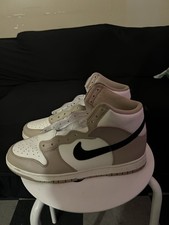 Nike Dunk High Fossil Stone DD1869-200 Leather High Top White Beige Black