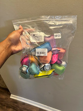 20pcs Hand Sanitizer Keychains Multicolor Plastic Bottle and Sleeve Set