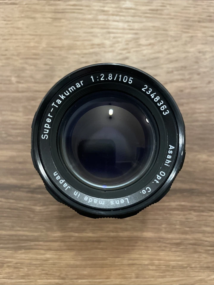 Asahi Opt. Lente de cámara Co. Japón Pentex Super Takumar 1:2,8/105 mm con estuche para capucha Foto 2 de 4
