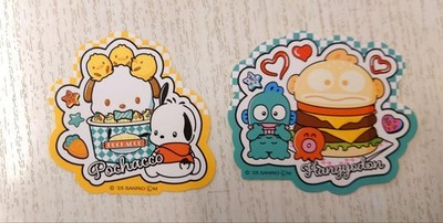 Sanrio Characters Seal Stickers Set Pochacco & Hangyodon Official New