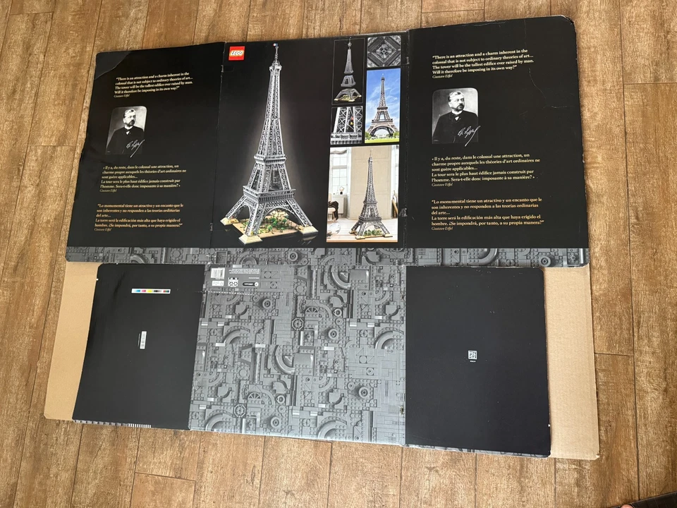 10307 LEGO Icons: Eiffel Tower EMPTY BOX ONLY  original large - Image 2 of 2