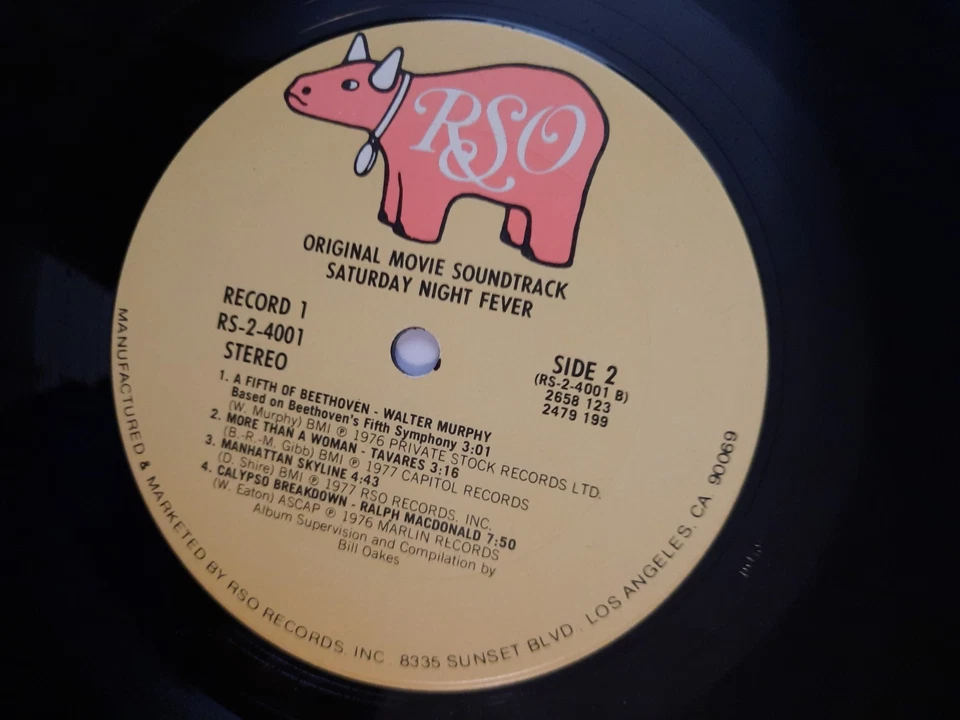 Saturday Night Fever: Original Movie Sound Track. RS-2-4001 Double LP Records - Image 4 of 4