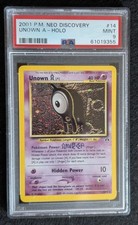 Pokemon Neo Discovery 14/75 Unown A Holo PSA 9 on eBay
