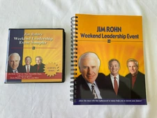 JIM ROHN WEEKEND LEADERSHIP SUCCESS EVENT ON 12 DVDS & BIG WORKBOOK! BRAND NEW!