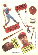 1984 Topps Rub Downs - George Foster - Bobby Grich - Gary Redus - #20 - NrMt+
