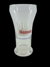 Vintage Hamm’s Beer Pilsner Glass – 6oz – “From the Land of Sky Blue Waters”