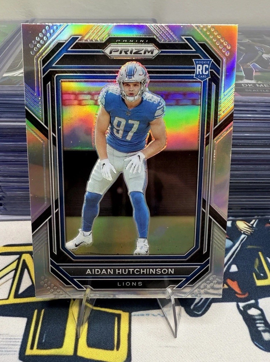 2022 Panini Prizm Aidan Hutchinson RC Silver Rookie #340 Lions