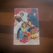 Vtg Tuco Work Shops Chimpanzee Wedding Puzzle 60 Pc 1940's Wood-Fibre Complete