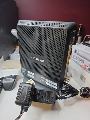 NETGEAR C7000v2 AC1900 DOCSIS 3.0 Wi-Fi Cable Modem Router Black TESTED & WORKS!