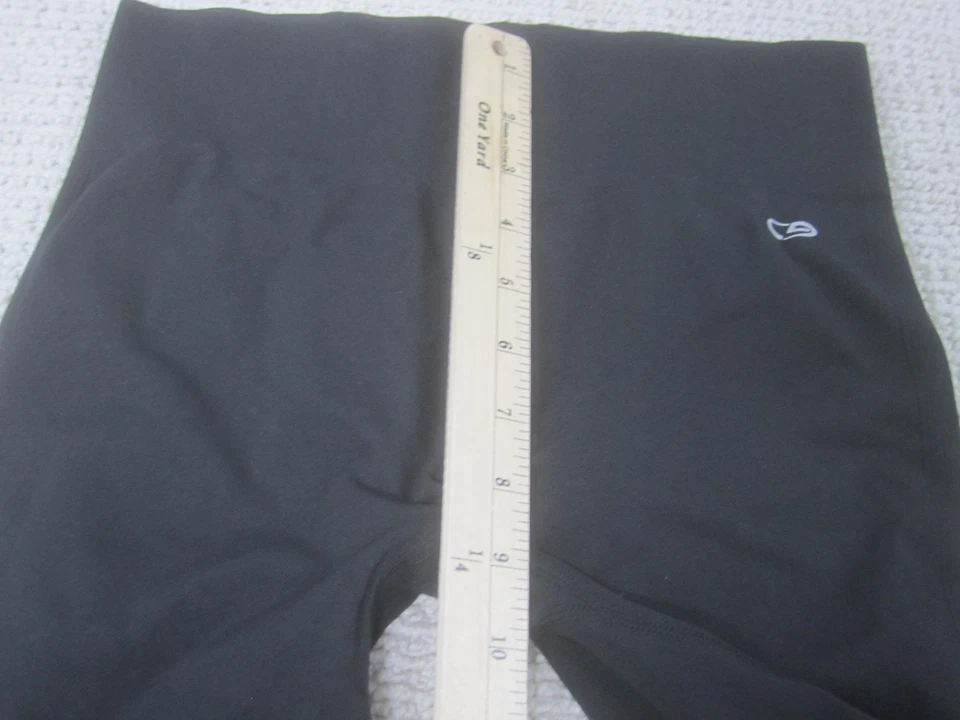 C9 Champion Leggings Mujer Medianos Negros Capri Recortados Sin Costuras Perforados Yoga Foto 4 de 4