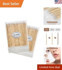 200 Count 4-Inch Precision Cotton Swabs - Ideal for Makeup  Detail Cleaning