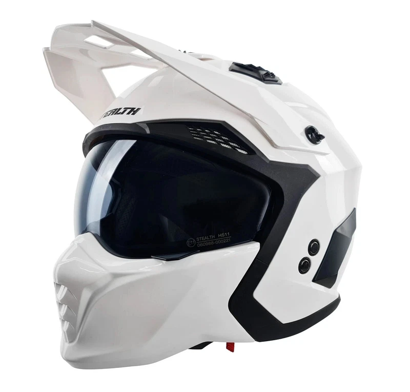 Removable Chin Bar Open White Stealth, photo 1 of 7