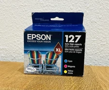 Genuine Epson 127 Color XL High Capacity Ink T127520-/T127520-CP  New -m