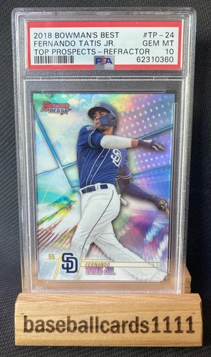 2018 Fernando Tatis Jr. Bowman's Best Top Prospects Refractor PSA 10 #TP-24 B3