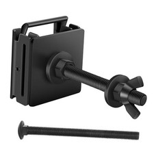 E Track Spare Tire Holder Mount, Upgraded E-Track Double Fittings Black-1 Pack