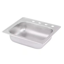 Glacier Bay Drop Single Bowl Kitchen Sink - 22 Gauge Stainless Steel 25" New