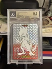 1996 BANDAI CARDDASS PART 2 RED #150 MEWTWO PRISM BGS 9.5 PSA 10