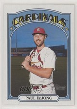 2021 Heritage High Number Team Name Color Swap Variation SP Paul DeJong #554 1b3