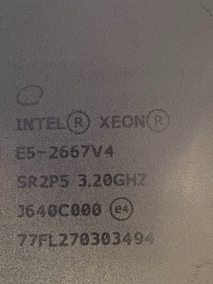 Intel Xeon E5-2667 V4 3.20GHz SR2P5 CPU Processor LGA2011