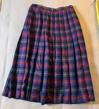 Vintage Pendleton Wool Skirt MacLennan Tartan Plaid Pleated USA Women  s Medium