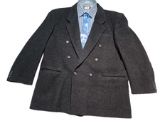 Hugo Boss Blazer Twenty Sport Coat Jacket Men 48 Cashmere Wool Pocket Lined VTG