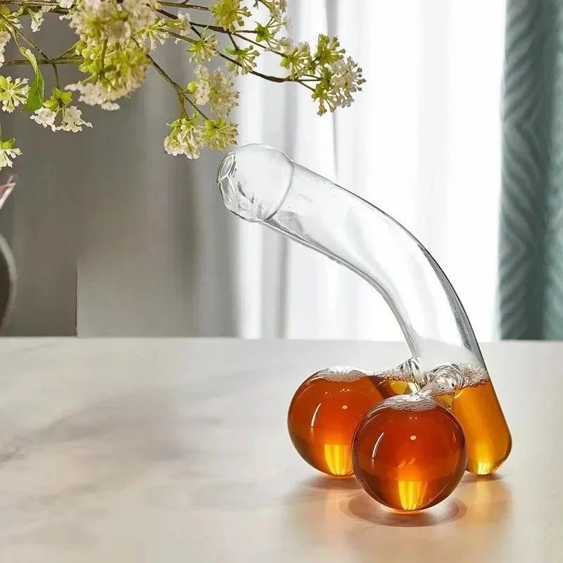 Funny Glass Wine Decanter Glass Alcohol Bottle Party Wine Accessories NEW - Image 3 of 4