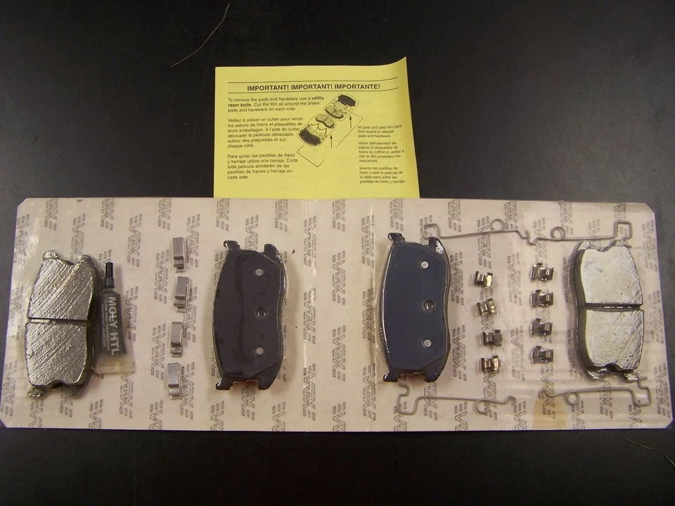 VGX MF297K New Front Brake Pads Kit fits Geo Spectrum Isuzu I-Mark Mazda GLC - Image 2 of 4