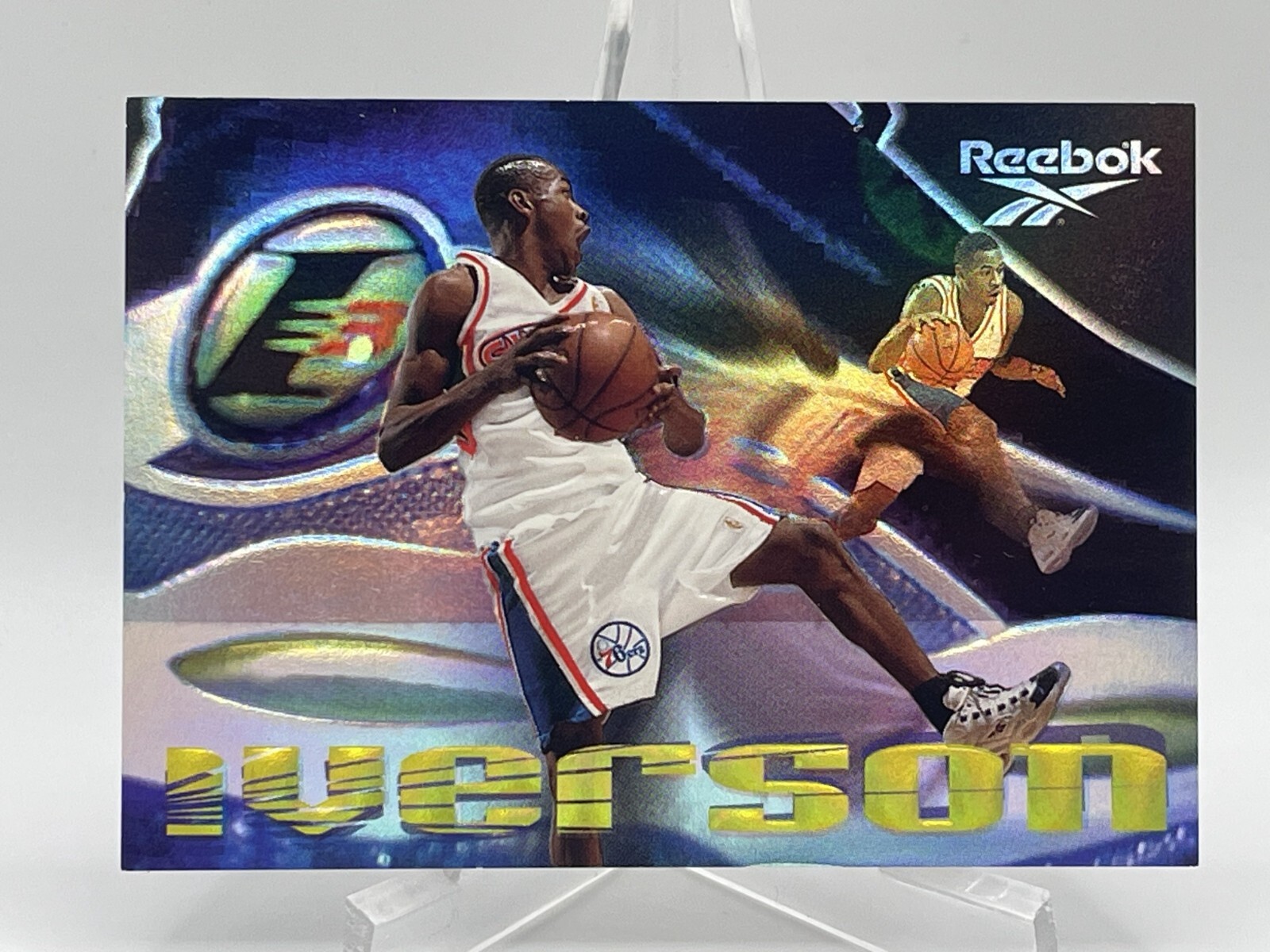 Allen Iverson 1997 Skybox Reebok The Answer Silver Insert F8 1