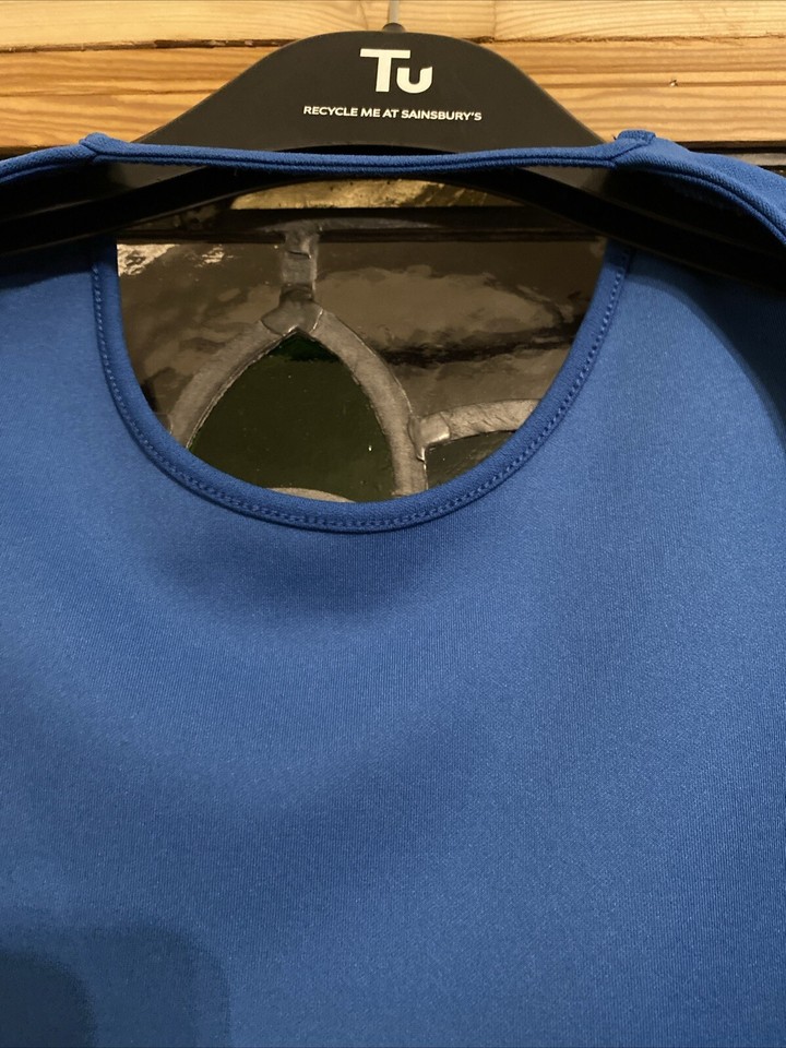 Size M 36” 10 Royal Blue Stretchy Backless Zara Dress eBay