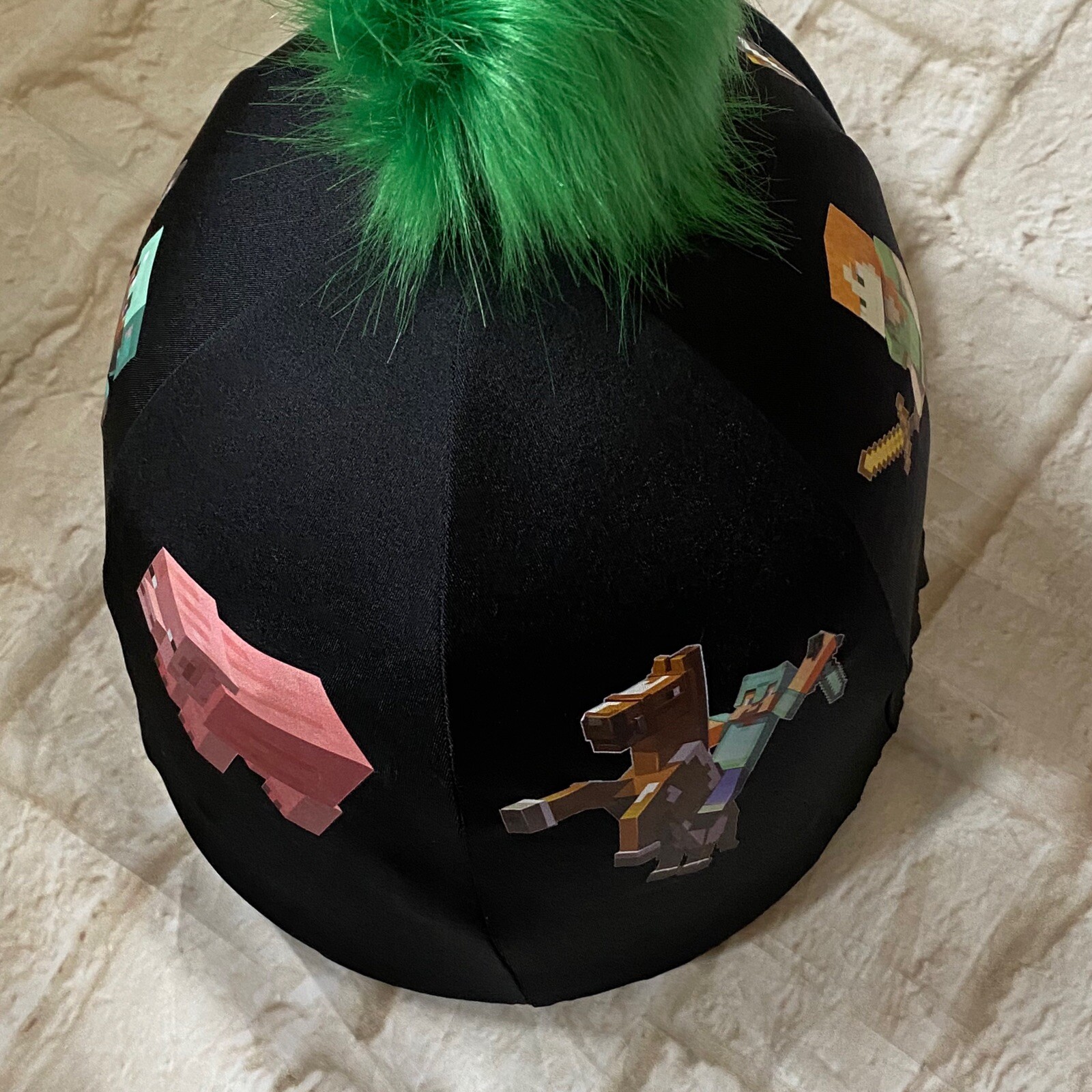 Cappello equitazione seta min artigianato Pony Club berretto copricappello copricappello ragazzi cavalcano anche