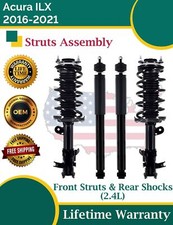 New OE Front Struts & Rear Shocks For 2016-2021 Acura ILX 2.4L Lifetime Warranty