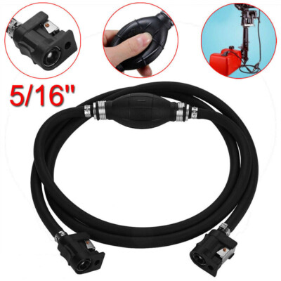 5/16'' 8mm Fuel Gas Line Assembly & Primer Bulb Hose Marine Outboard ...