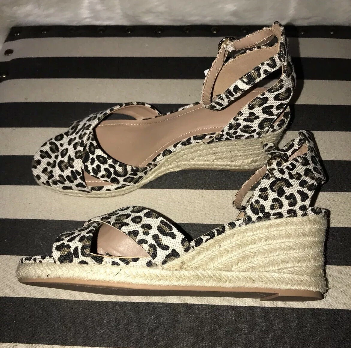 H&m leopard print sandals sale