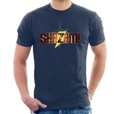 Image of All+Every Justice League Shazam Logo Men's T-Shirt